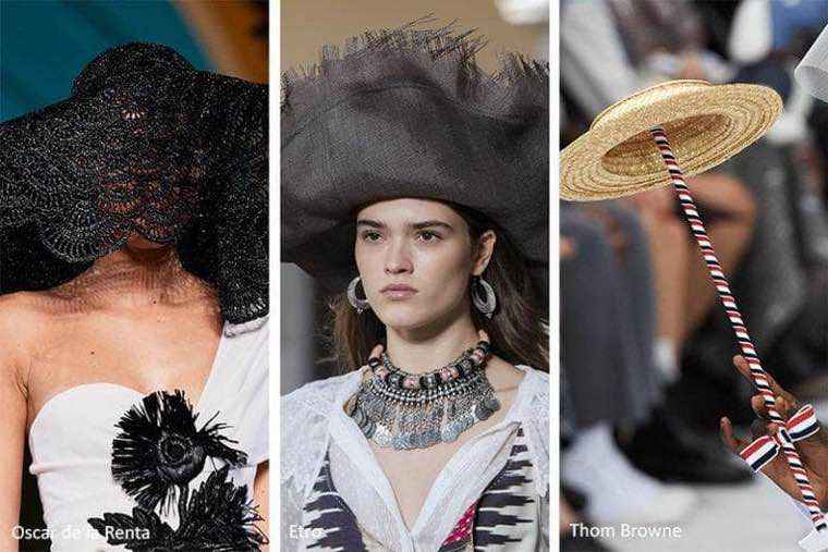 chapeau d'été rétro chic fashion week