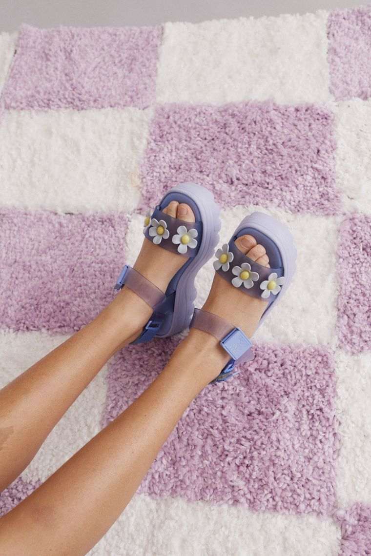 chaussures d'été femme 2021 violettes