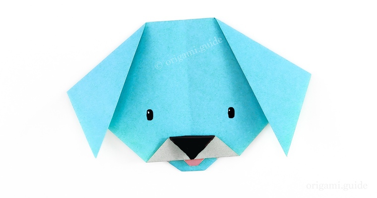 tête de chien idée origami