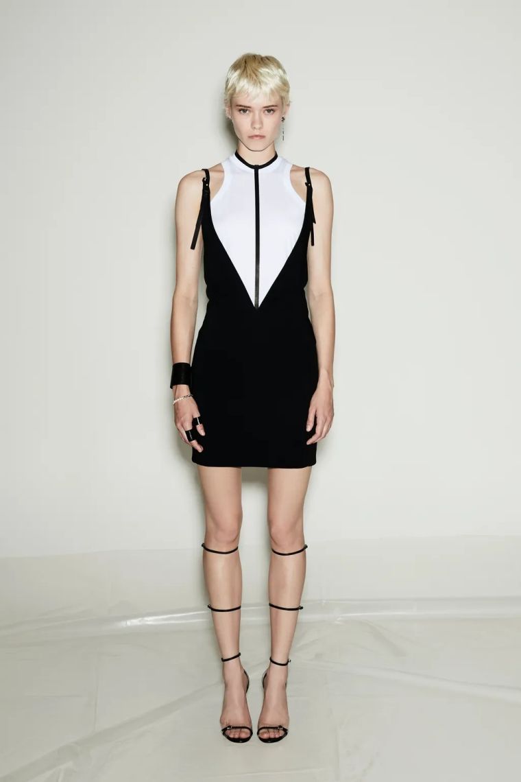 vêtements femme été 2021 : robe noir et blanc 