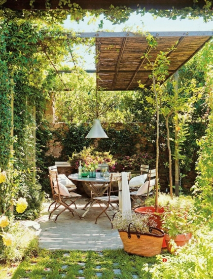 aménagement de pergola jardin