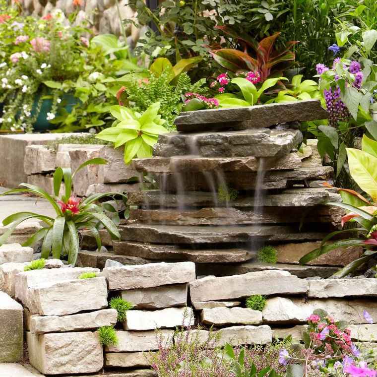 cascade de jardin en pierre 