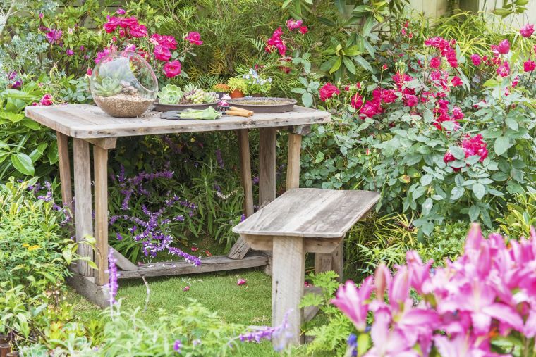 déco de jardin avec palettes 