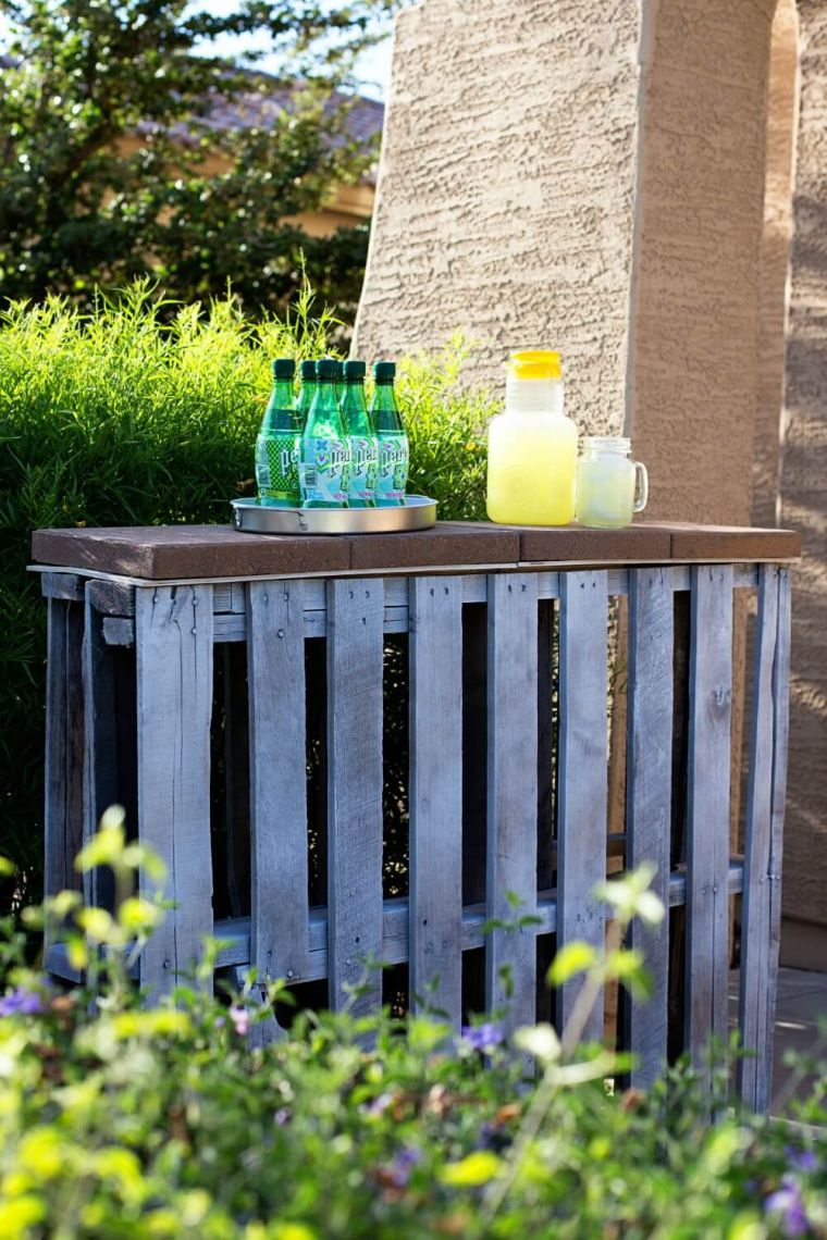 étagère de jardin en palettes