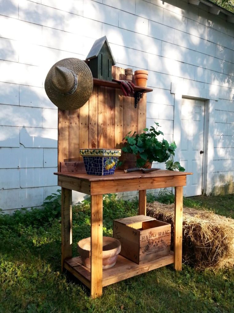 meubles en palettes de bois pour le jardin