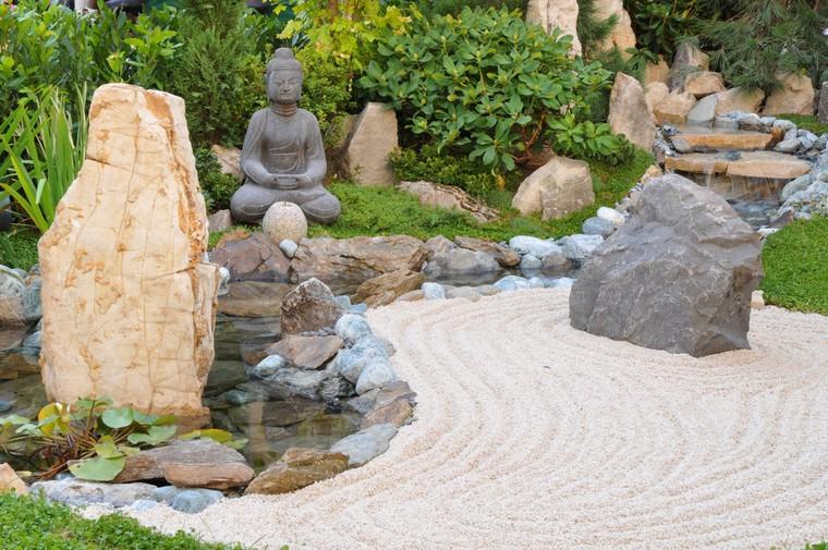 idée déco jardin zen extérieur bouda