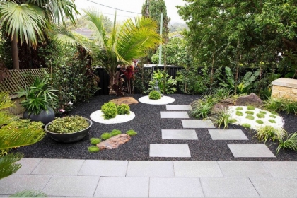 idée déco jardin zen extérieur entretien