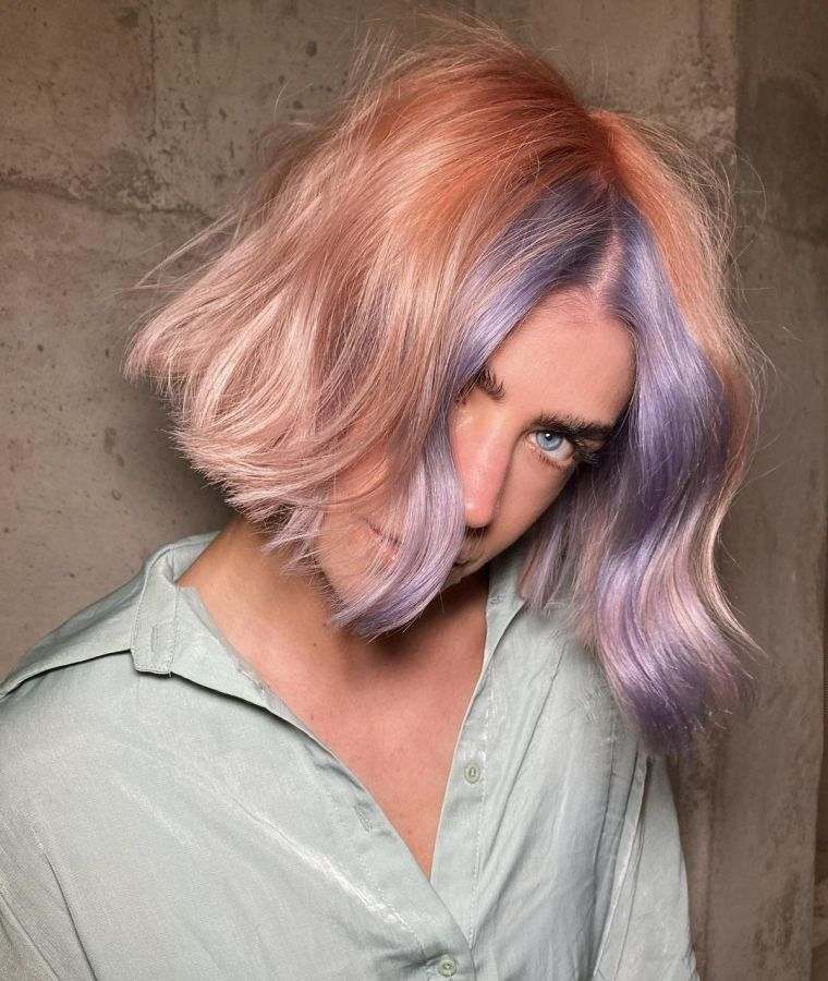 coiffure d'été 2021 aux couleurs intéressantes 