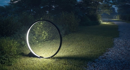 idée jardin design éclairage