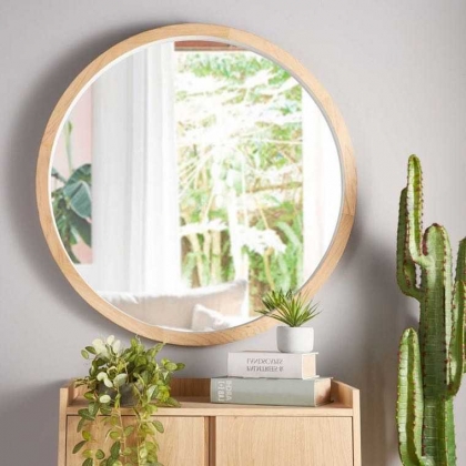 miroir rond salle de bain cadre