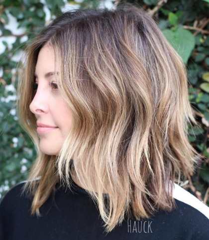 coupe de cheveux aux épaules dégradés idées