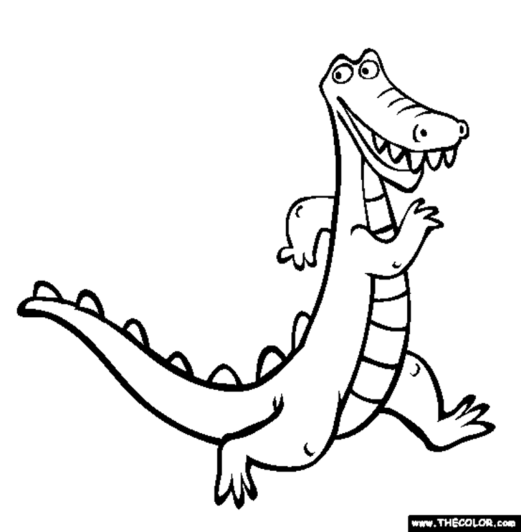 colorier enfant crocodile