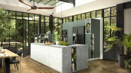 cuisine-equipee design moderne deco naturelle