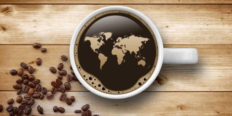cafe carte monde consommation