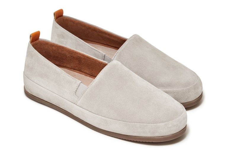 chaussures blanches suede