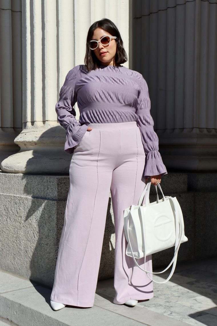 couleur pastel tenue violet