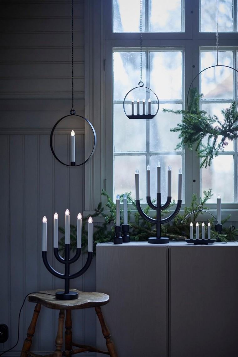 lampes chandelles déco juive