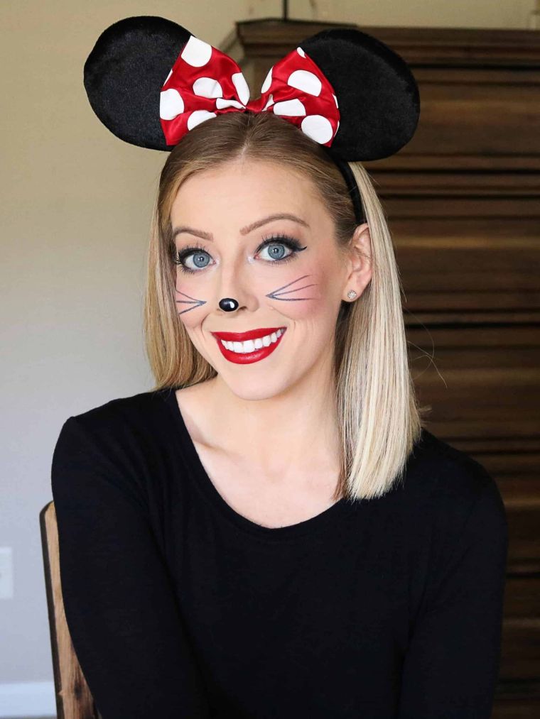 maquillage Minnie Mouse pour Halloween 