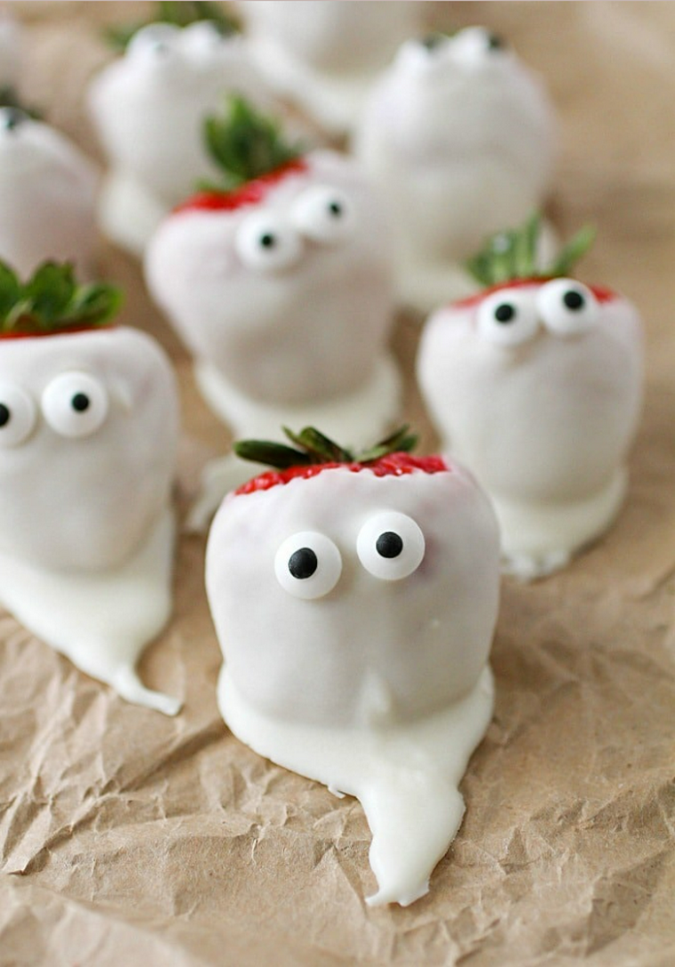 recettes halloween fraises trempettes