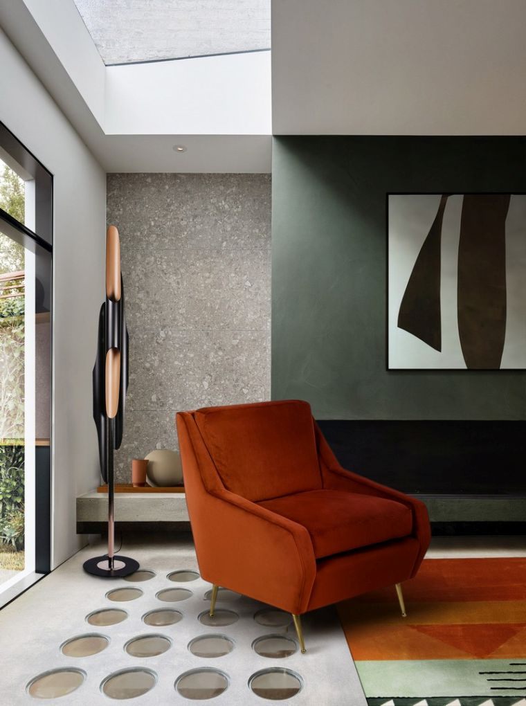 salon moderne avec fautueil design 