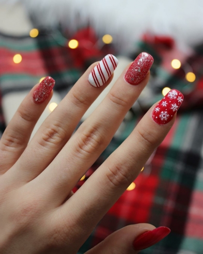 modèle ongle Noël