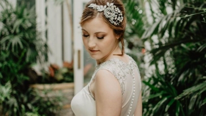 idée de coiffure de mariée pour cheveux courts