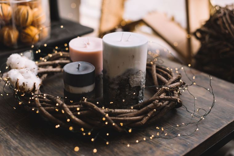 idee deco hiver fetes fin annee bougies