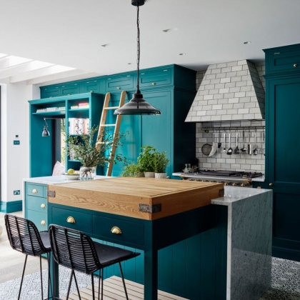 couleur tendance cuisine 2022 vert moderne