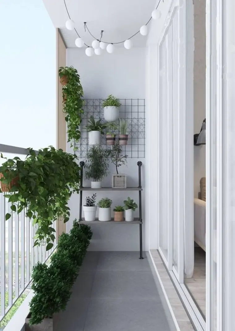 balcon petit espace de style minimaliste