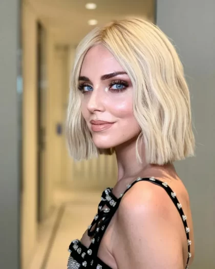 blunt bob coiffure chiara ferragni