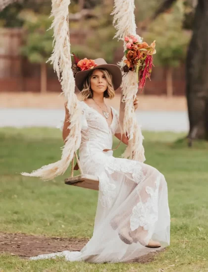 déco de mariage style boho robe