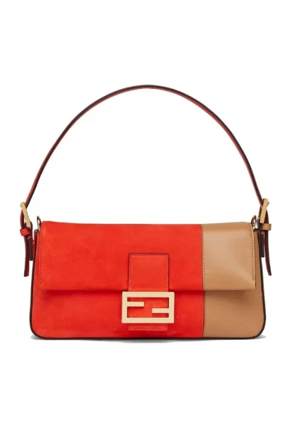 fendi baguette rouge sac a main a la mode