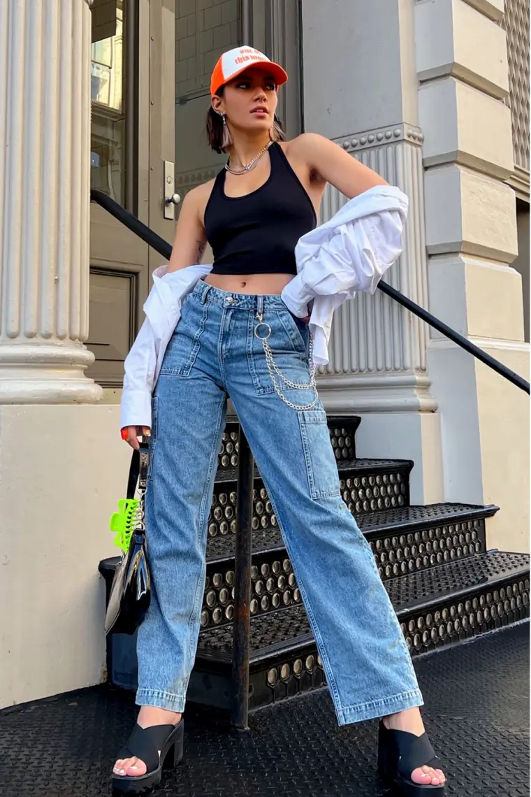 tenue femme moderne avec jeans 2022 