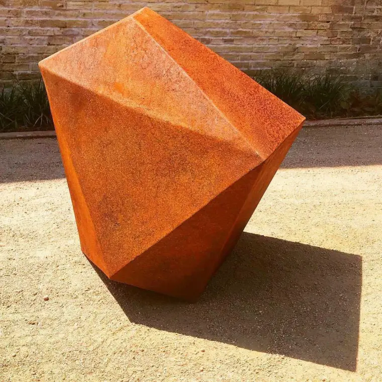 corten garden sculpture contemporain