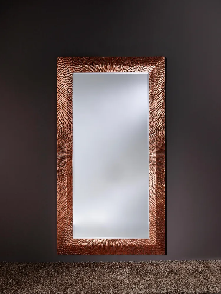 design pièce marron miroir glam