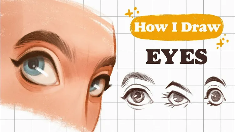 comment dessiner grands yeux