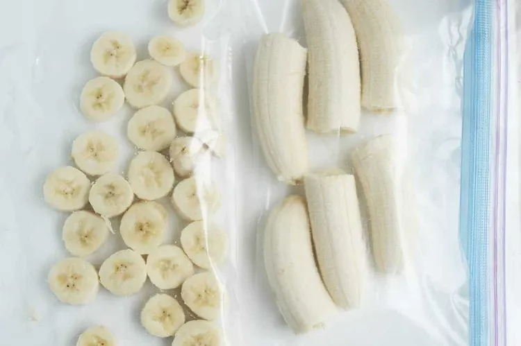 congeler les bananes morceaux