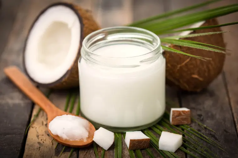 crème anti-rides maison efficace à la noix de coco