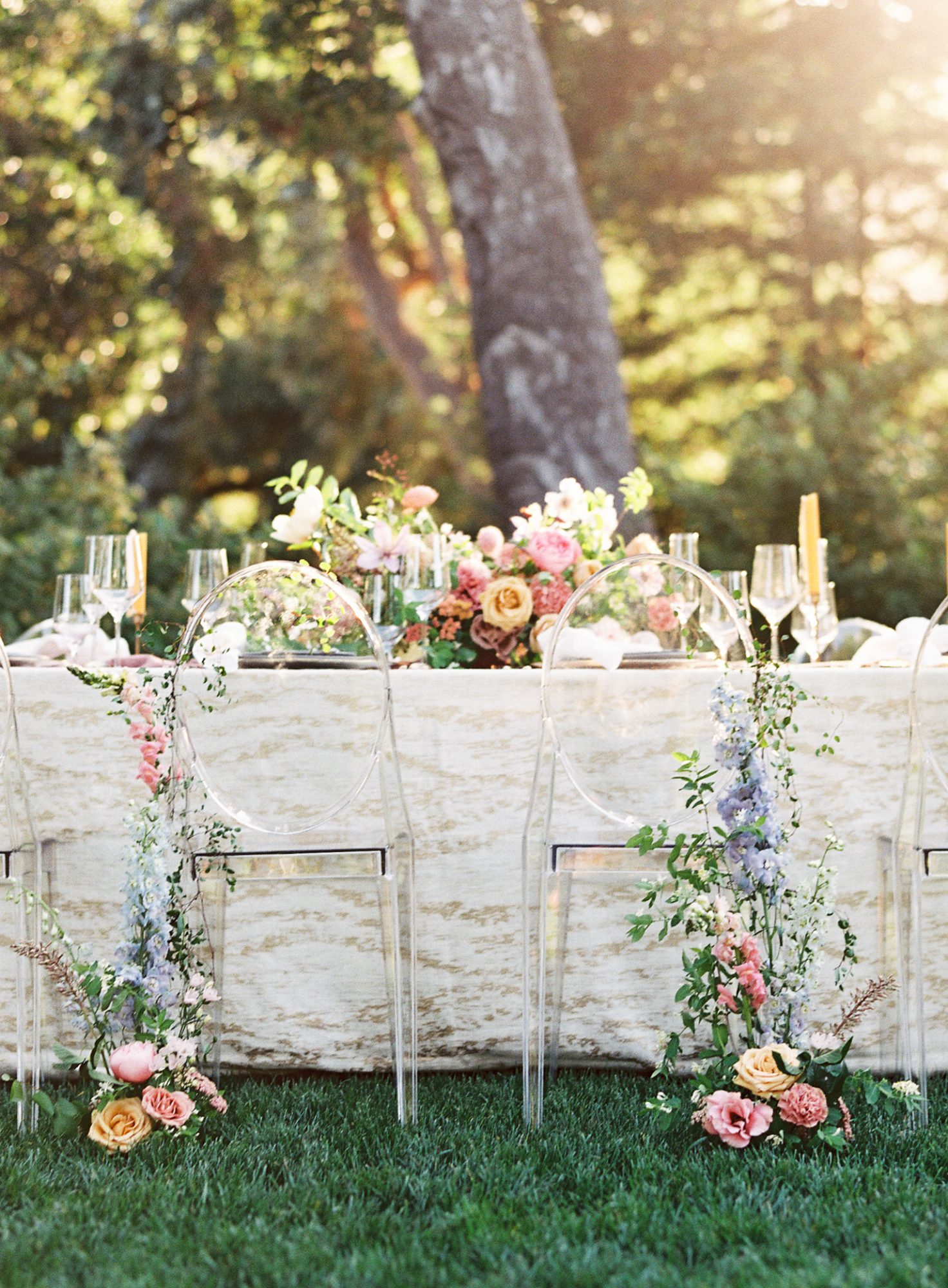 déco de mariage bohème chic table