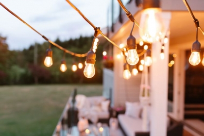 éclairage extérieur terrasse corde