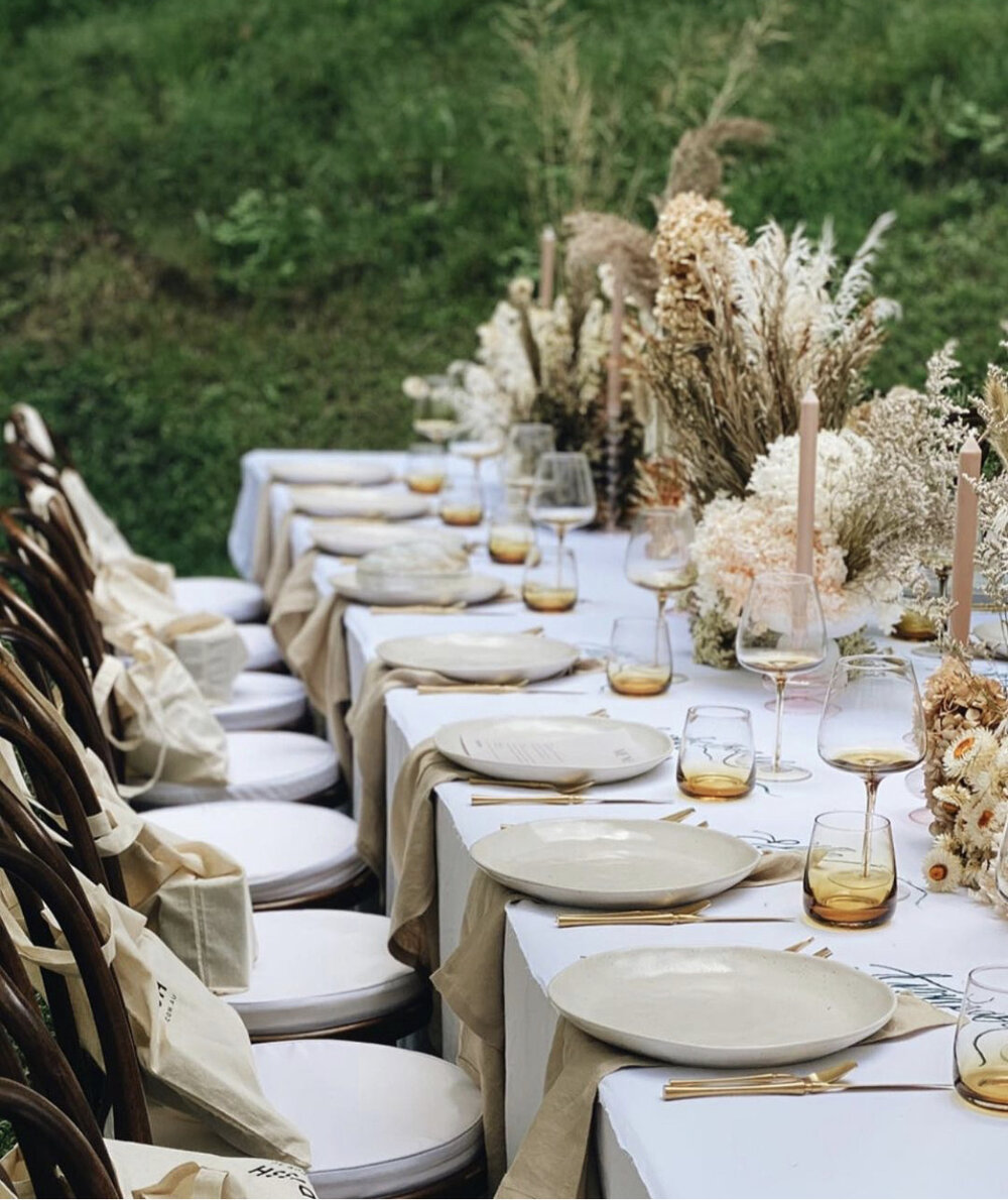 mariage bohème chic accessoires décoration été 2022
