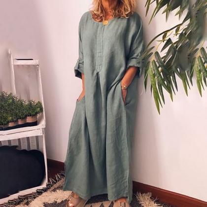 robe lin longue été