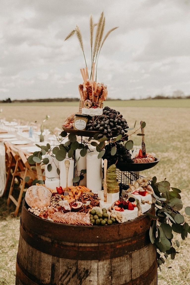 table de pâturage mariage bohème idée déco