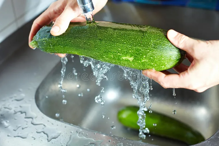 bien laver une courgette