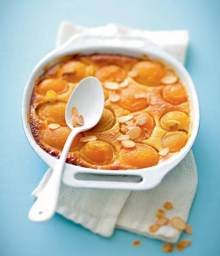 clafoutis abricots amandes dessert