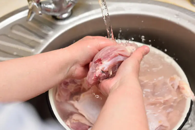 laver viande au vinaigre blanc 