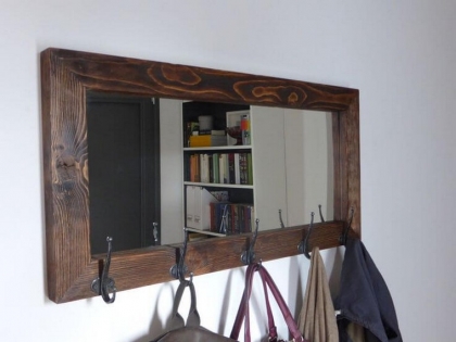 miroir crochets manteaux pratiques