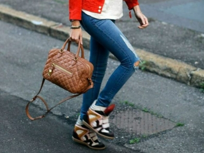 basket compensée femme tendance