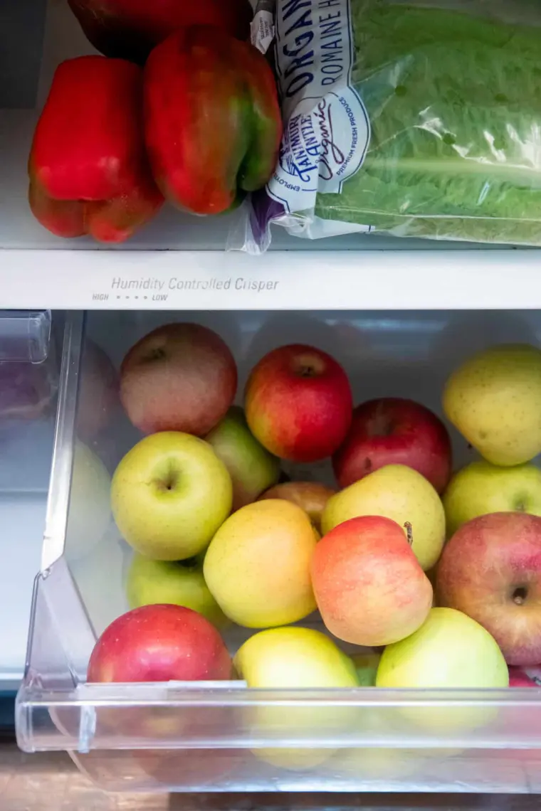 conserver les pommes â l'eau