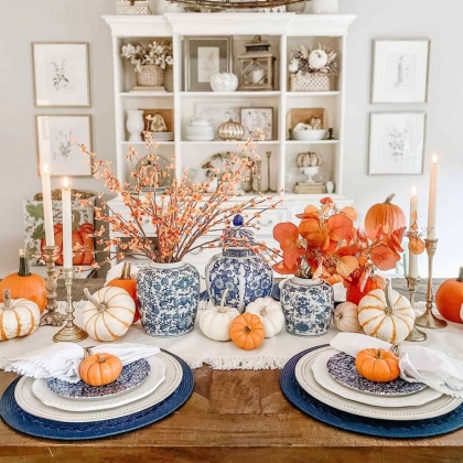 table décoration d automne 2022